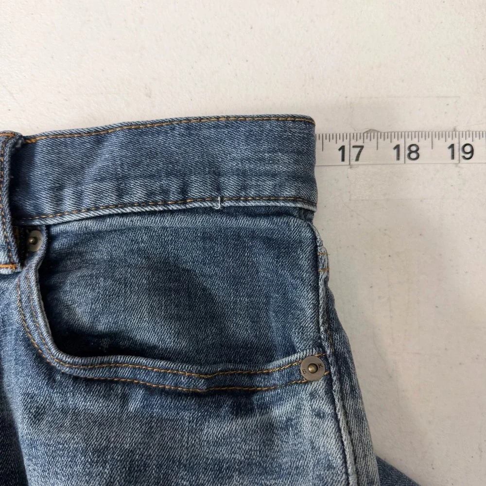 Banana Republic Slim‎ Medium Wash Distressed Denim Jeans Mens Size 30x32